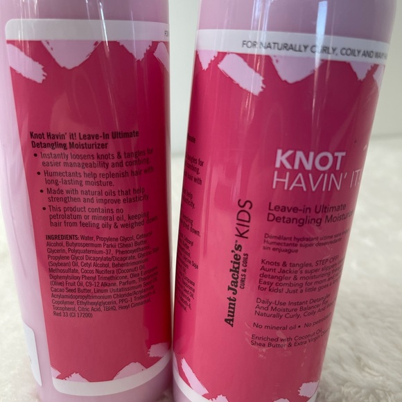 2-LOT Aunt Jackie's Knot Havin it Leave in Ultimate Detangling Moisturizer - Picture 3 of 5